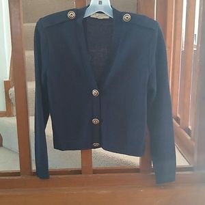 St John Knit Navy Sweater SZ S.